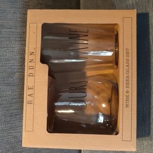 Rae Dunn Wine and Beer Set